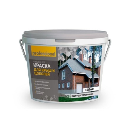 Paint for roofs and basements, 15 kg, white color