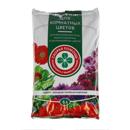 Soil for indoor flowers "Ambulance", 5 liters-5