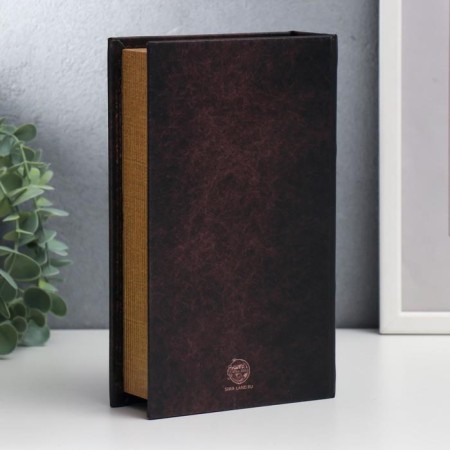 Safe-book wood, leatherette "Cathedral Code of 1649" 21x13x5 cm-4