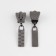 Automatic castle for lightning "Tractor", No. 8, 10 pcs, color black nickel