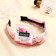 Hair rim "Amata" Golden Thread, 3 cm, pink