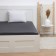 Electris sheet Ethel 160*200*25 cm, col. Dark gray, 100% cotton, Maco-Satin, 114g/m2