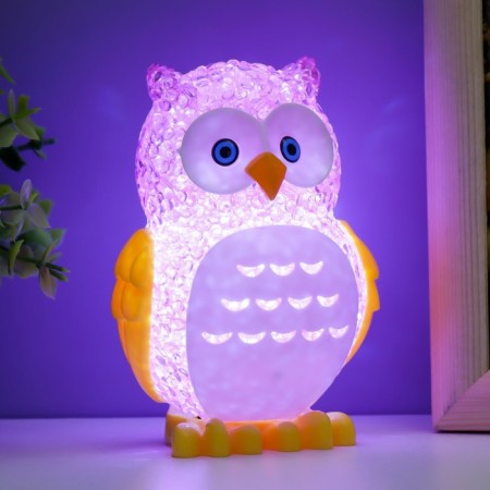 Nightnick "Eagle owl" Led RGB from 3xlr44 mix 6x7x10cm Risalux-3
