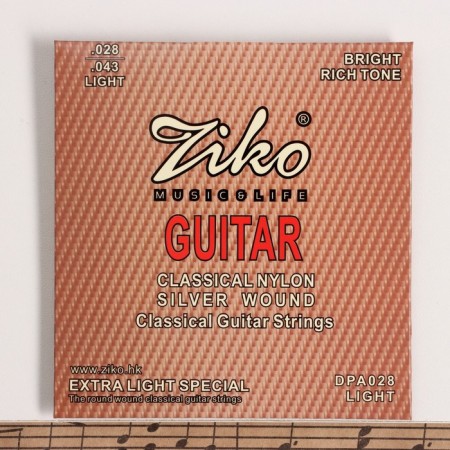 Strings for the classic guitar of Ziko DPA-028, 28-43-1