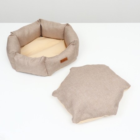 Hexagonal bed, 52 x 50 x 15 cm, matting,-3