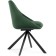 Stol on a metal frame spinning, metal/velor, black/green 51x55x83 cm