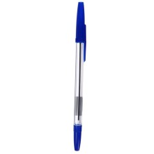 Ballic handle 0.7 mm, blue rod, transparent body with a blue cap