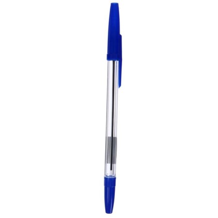 Ballic handle 0.7 mm, blue rod, transparent body with a blue cap