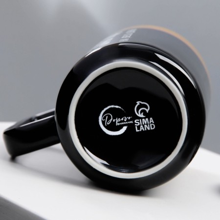 Ceramic “charge” mug, 250 ml, black color-7