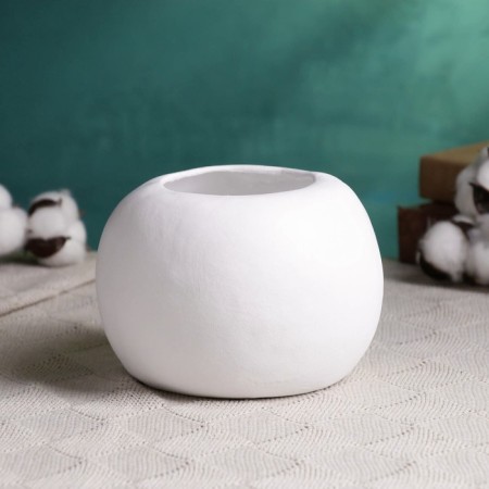 Summary "Bay" White, 16x17x10cm-2