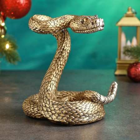 Figure "Gremie Snake" 13x10x14cm, bronze with silver