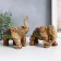 Souvenir Ceramics "Indian Elephants" set 2 pcs 8x14x10 cm 7.5x14x14 cm