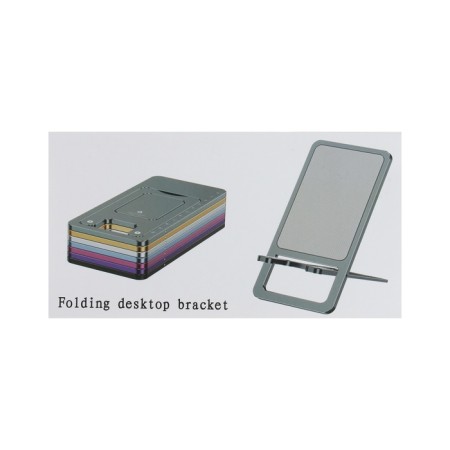 Phone stand, folding, metal, rubberized, yellow-7
