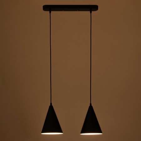 Lamp Bayerlux suspension Bayerlux 2he14 40W Black D = 16, h = 20+60 cm-2