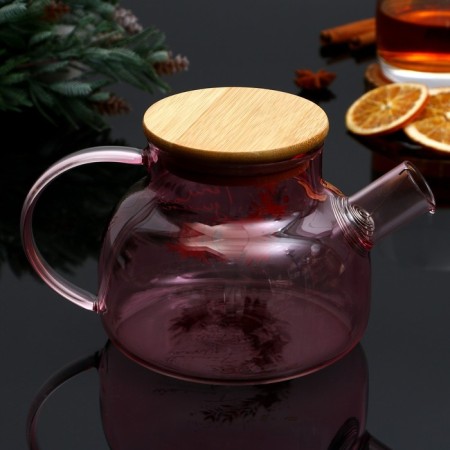 The kettle of "warm winter. Pink fairy tale. ”, 800 ml-1