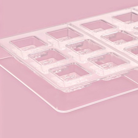 Konfinetta chocolate form "porous chocolate", 33 × 16.5 × 2.5 cm, 18 cells, cell 3 × 3 × 1 cm-2