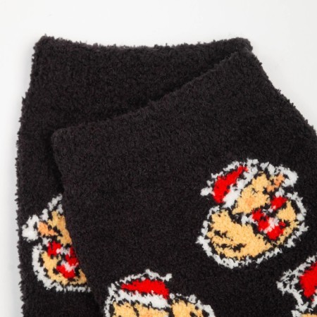Tensor women's socks "ducks in hats", black color, size 36-40-1
