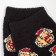 Tensor women's socks "ducks in hats", black color, size 36-40