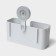 Holder for bathrooms on Velcro of Dolyan, 21 × 19 × 9 cm, white color