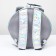 Round backpack for carrying animals, transparent, 26 cm, gray