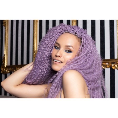 Samba Africolocons, 60 cm, 270 gr, purple color HKBT2403 (Brazilka)-4
