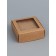 Jewelry box with PVC window 8 x 8 x 3 cm, craft