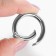 Karabin ring, d = 25/35 mm, thickness - 5 mm, silver color