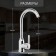 Kitchen mixer Zein Z3701, swing pour 26 cm high, ABS plastic, chrome