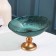 Serving dish for fruit inspiration, d = 22 cm, on the leg, emerald color