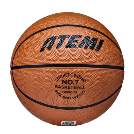 Basketball ball ATEMI, size 7, rubber, 8 panels, BB100N, district 75-78, glued-1