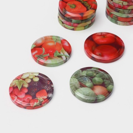 Conservation cover "Elites", TO-66 mm, screw, lithography, varnished, packaging 20 pcs, color mix-5