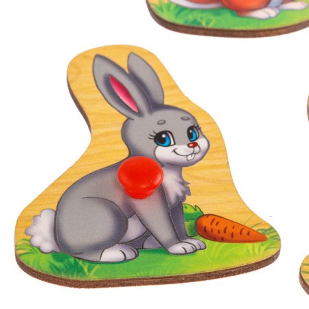 Frame - liner "Learning forest animals", 5 elements-7