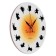 Wall clock, series: interior, "yoga poses from the cat", discrete move, d-23.5 cm