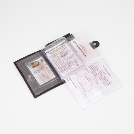 Textura cover cover and passports, brown color-6