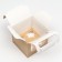 Confectionery folding box for 4 cupcakes, craft 16 x 16 x 14 cm