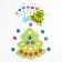 New Year's mosaic "New Year! Christmas tree "
