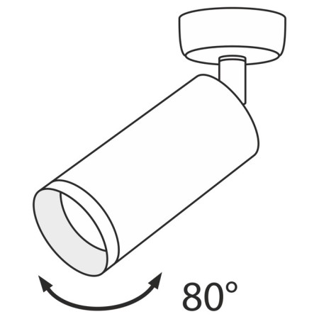 Technical C017CW-01RG Focus ceiling lamp, 65x65x195 mm, GU10, 1x50W, color pink gold-1
