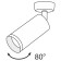 Technical C017CW-01RG Focus ceiling lamp, 65x65x195 mm, GU10, 1x50W, color pink gold