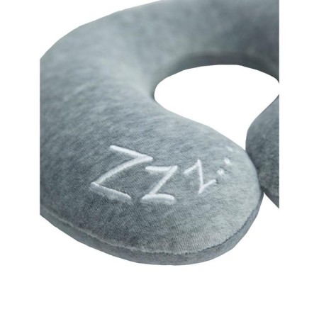 Soft Bagel neck pillow, size 23x28 cm, gray color-1