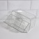 Organizer for storage, hinged, 2 sections, with an adhesive base, 10.5 × 17 × 6.5 cm, the color is transparent