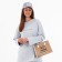 Bag Women's Tout with zipper, brown color