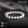 Bracelet Pearl "Beads" classic, ball No. 10, white color, d = 5.5 cm