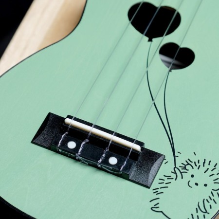 Terris Plus Hari ukulele - Soprano, Green-4