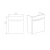 Viant Tumba "Rome 40" 1 sash, suspended 205x385x500 mm, with COMO 40 shell