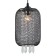 Suspension lamp 1x60W E27, size 16x16x90 cm