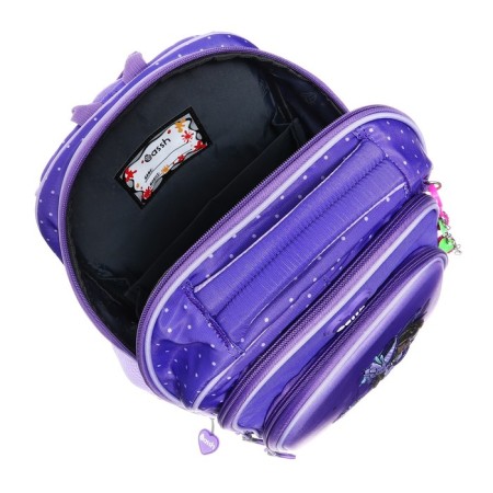 School backpack 37 x 28 x 13 cm, ergonomic back, Across 230, purple CS23-230-4-7