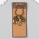 Trick Metal with carbine "Eagle and Flower" Bronze 6 cm
