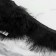 Braid with feathers Marabu, 8-10 cm, 5 ± 0.5 m, black color