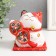 Pigger Ceramics "Cat Mani-Neko and Coin to attract wealth" 9x9.5x9.5 cm
