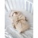 The blanus of Lullaby is quilted, size 93x2x93 cm, beige color